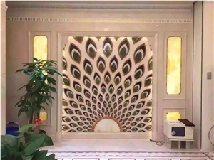 Gray Marble Cnc Walling, Grey Marble Walling-3d Bakground Wall Cystalized Stone Wallings-Acided Finished Panels-Facades-Decorated Tils