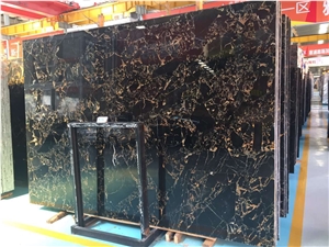 Nero Emperodor , Portopo Athen Black Golden Marble Slabs, China Brown River in 18mm Polished Surface, Portopro