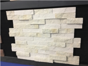 White Cream Coco Quartzite Culture Stone-Wall Cladding Coverings