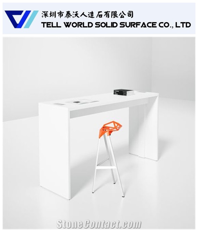 Hot Pure Acrylic Standing Desk Office Table for Sale