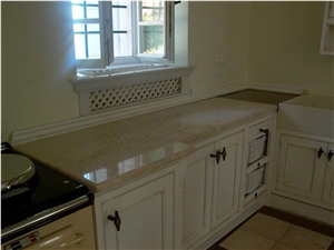Ebur Limestone Countertops, Honed-Polished