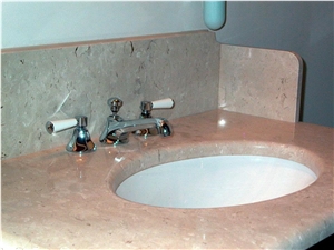 Ebur Limestone Countertops, Honed-Polished