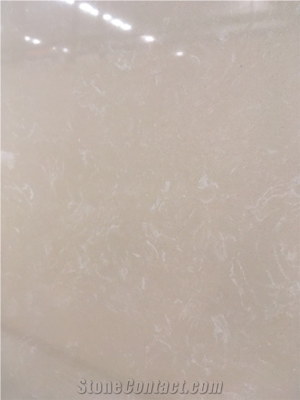 Beige Artificial Stone Slabs Royal Botticino Afrtificial Marble 1.8cm Thickness Artificial Stone Tile and Slabs