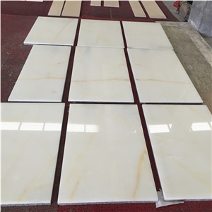 12"X24" Chinese Pure White Onyx Super White Onyx Tile for Flooring and Wall
