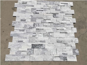 Cloudy Grey Marble Culture Stone, Wall Cladding , Stone Wall Decor, Exposed Wall Stone , Flexible Stone Veneer