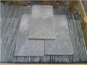 Rectangular Black Slate Roofing Tile, Sides Natural Split and Cut , with Pre-Drilled Holes,Honed Surface and Natural Surface, Black Slate Roof Tiles .