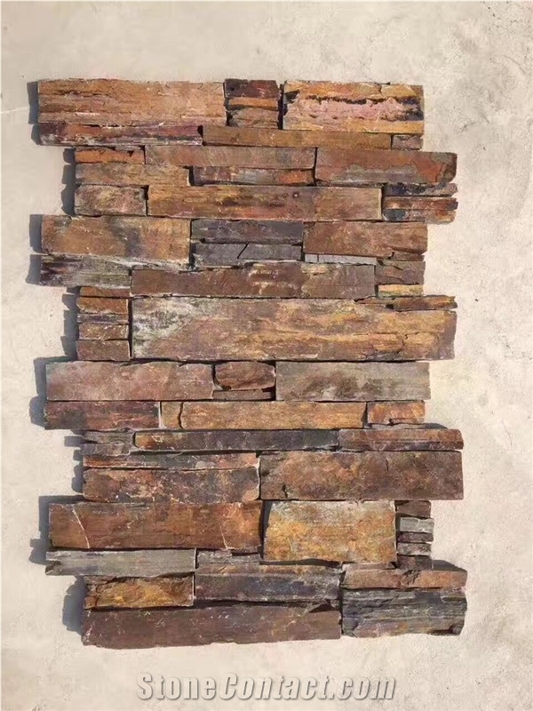 Rough Rusty Slate Stone , Slate Fireplaces, Natural Slate Wall Stone and Ledge Culture Stone , Corner Stone , Building Stone , Ledge Stone Fireplace