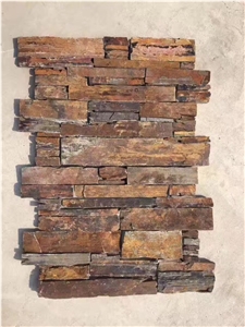 Rough Rusty Slate Stone , Slate Fireplaces, Natural Slate Wall Stone and Ledge Culture Stone , Corner Stone , Building Stone , Ledge Stone Fireplace