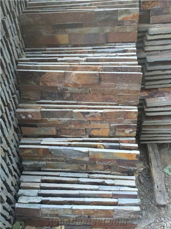 Rough Rusty Slate Stone , Slate Fireplaces, Natural Slate Wall Stone and Ledge Culture Stone , Corner Stone , Building Stone , Ledge Stone Fireplace