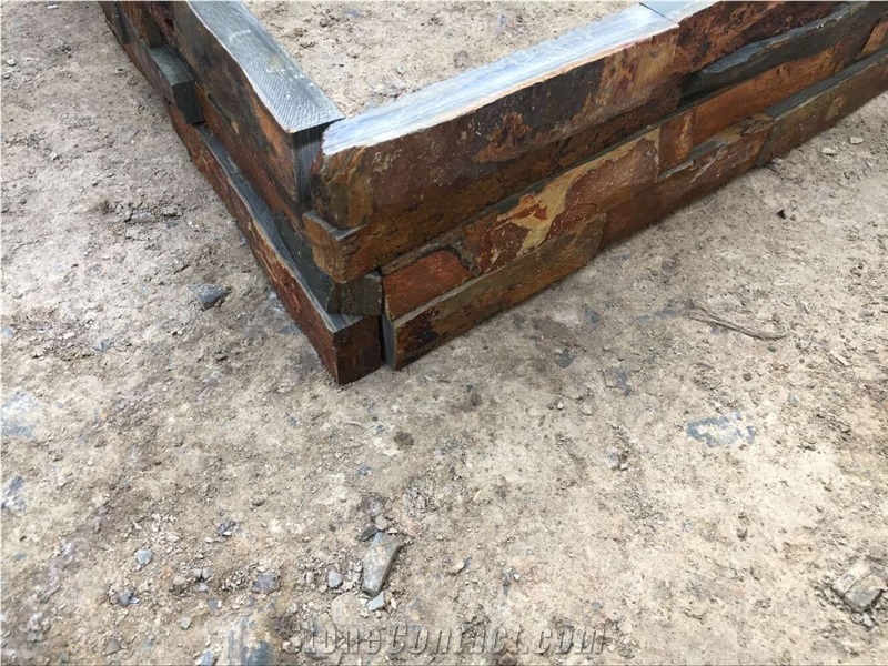 Rough Rusty Slate Stone , Slate Fireplaces, Natural Slate Wall Stone and Ledge Culture Stone , Corner Stone , Building Stone , Ledge Stone Fireplace