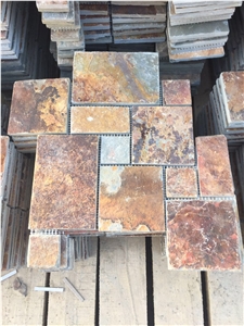 Slate Random Flagstones/Slate Irregular Flagstones/ Slate Flagstone Pavers/Slate Random Paving Stone/Flagstone Wall Cladding/Flagstone Road Paving