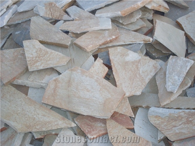 Slate Random Flagstones/Slate Irregular Flagstones/ Slate Flagstone Pavers/Slate Random Paving Stone/Flagstone Wall Cladding/Flagstone Road Paving