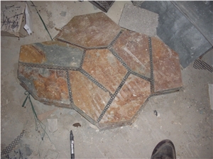 Slate Random Flagstones/Slate Irregular Flagstones/ Slate Flagstone Pavers/Slate Random Paving Stone/Flagstone Wall Cladding/Flagstone Road Paving