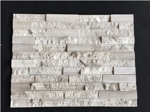 Wooden White Marble Culture Stone, Multi Finished Stacked Stone, Split Face and Polished Ledgestone Pannel, Wall Cladding , Thin Stone Veneer. Wooden White Marble Culture Stone, Multi Finished Stacked Stone, Split Face and Polished Ledgestone Pannel, Wall Cladding , Thin Stone Veneer.