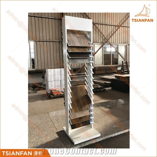 Pvc and Hardwood Flooring Tile Waterfall Display Stand