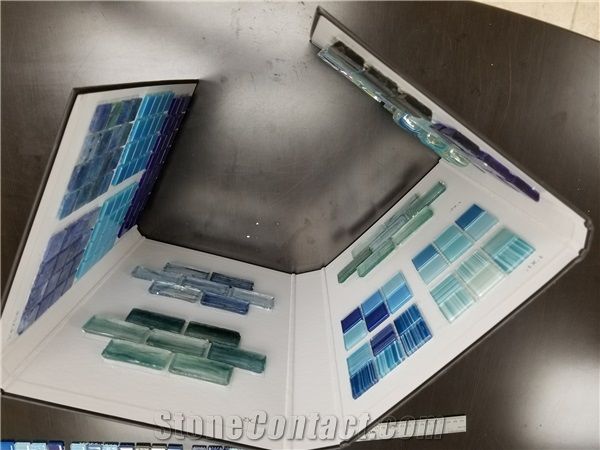 Mosaic Tile Glass Tile Sample Catalog With Logo Printed
