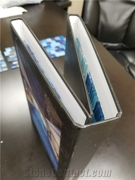 Mosaic Tile Glass Tile Sample Catalog With Logo Printed