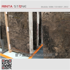 Moon Valley Marble Coffee Brown Earth Laminate Dark Greek Natural Stone Wall Cladding Hall and Hotel Lobby Countertops Slabs Tiles