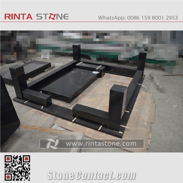 Shanxi Absolute Pure Best Black Granite Stone China Hebei Black Super Beiyue Nero Assoluto Galaxy Star Sesame Taibai Nero Dark Superme Monument & Tombstone