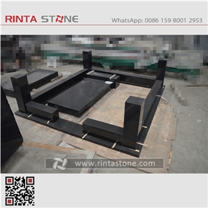 Shanxi Absolute Pure Best Black Granite Stone China Hebei Black Super Beiyue Nero Assoluto Galaxy Star Sesame Taibai Nero Dark Superme Monument & Tombstone