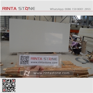 Snow Ice White Artificial Marble Stone Man Made Quartz Pure Crystal Absolute Milk Slabs Tiles