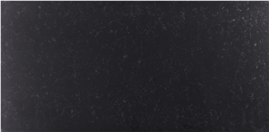 China Empire Black Marble Look Quartz Stone Solid Surfaces ,Bathroom Backsplash Walling Panel Customized Edge
