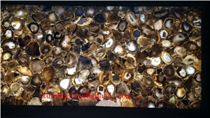 Grey Agate Semi-Precious Stone Slab /Grey Semi Precious Tiles/Agate Stone Slabs for Table