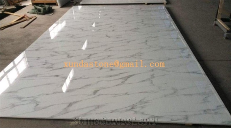 Marmoglass,Glass Marble,White Artificial Marble,Crystallized White Veins Marble,Marble Look Artificial Stone Slabs