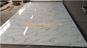 Marmoglass,Glass Marble,White Artificial Marble,Crystallized White Veins Marble,Marble Look Artificial Stone Slabs