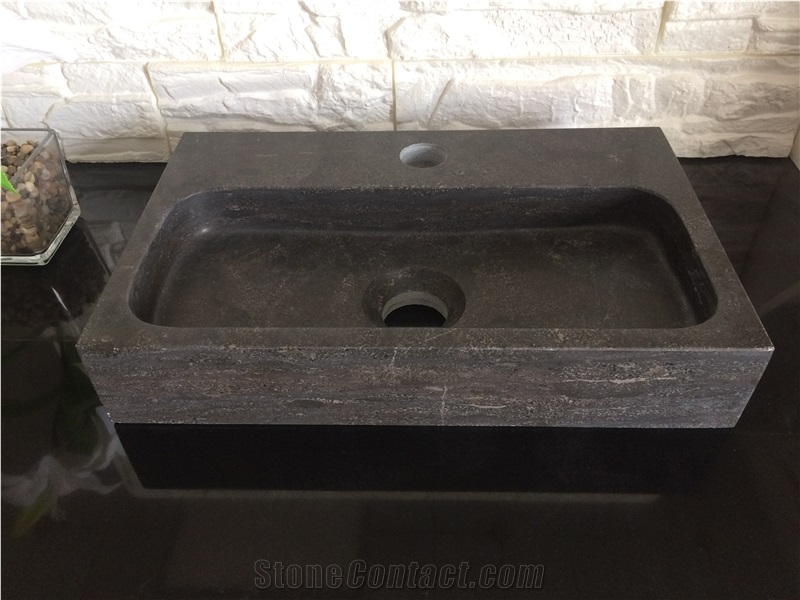 Bluestone Rectangle Basins,China Blue Limestone Bathroom Sink,Blue Asia Limestone Wash Bowls