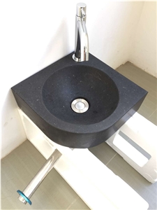 China Black Basalt Sink,Hand Wash Sink,Netherlands Style Bathroom Wash Basins,Round Sinks,China Cheap Black Basalt,Black Natural Stone Wash Bowls
