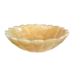 Honey Onyx Wash Basins,Resin Yellow Onyx Bath Sink,Flower Shape Wash Bowls