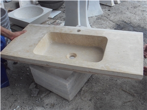 Yellow Marble Vanity Top Sinks,Sunny Yellow Marble Bathroom Vessel Sink,Undermount Wash Basins,Rectangle Basins