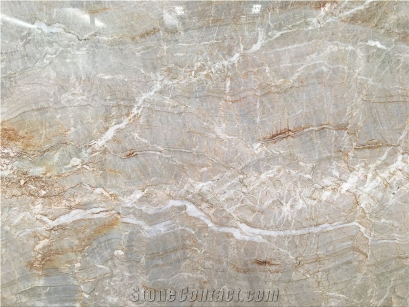 Brazil Luxury Nacarado Quartzite Slab/ Beige Quartzite