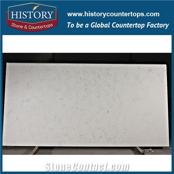 2017 Own Factory and Quarry from China Histoy Companys Quartz Stone,White Quartz Kitchen Counterops,Kichen Island Tops,Bench Tops