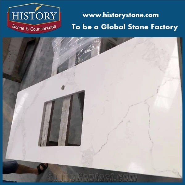 Artifical Stone Quartz Bathroom Tops,Man Made Stone Quartz Bathroom Countertops,Popular Engineered Vanity Tops,Cut to Size