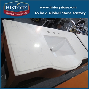 Beautiful Best Price Forsty Carrina Quartz Bathroom Countertop, Quartz Vanity Tops,Engineered Vanity Tops,Custom Vanity Tops