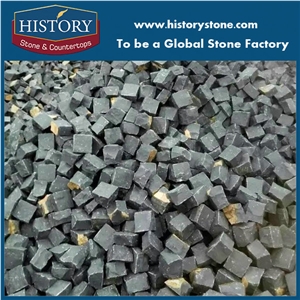 Black Granite Stone Paving Asphalt Paver Price Round Paver Stone Patio Walkway Driving Terrace Pavers/Floor Paving