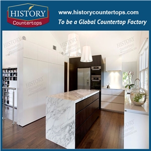 Chinses Supplier Best Selling Natural Stone, Arabescato Corchia White Marble Used for Kitchen Countertop Bar Top Work Top Island Top and Bench Top