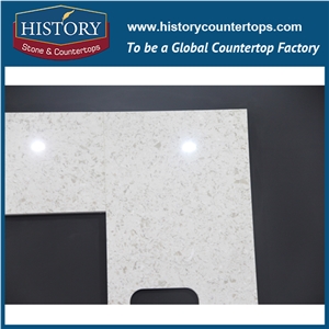 Factory Cheap Price Artificial Stone Wholesale Quartz Bathroom Countertops,Engineered Stone Bathroom,White Artificial Stone Tops with Easy Polished