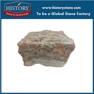 G562 Red Granite Cobble Stone, Medallion Paver Stone, Paving Stone Cube Stone Paver Exterior Pattern Landscaping Stone