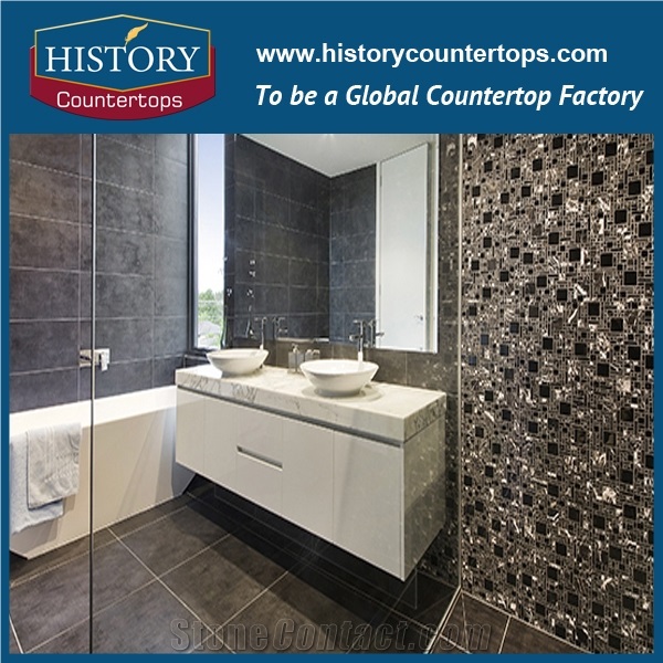 High Polished Natural Stone for Home Decoration, Best Selling Arabescato Corchia Marble for Bathroom Vanity Tops Custom Bath Top for Sales