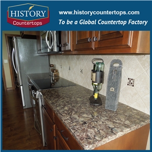 Historystone Quartz Kitchen Bar Tops and Worktops Engineered Stone Kitchen Custom Countertops by Drawing or Pictures
