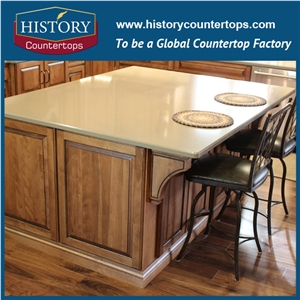 Quartz Stone Kitchen Island Countertops,Engineered Stone Kitchen Countertops,Quartz Stone Bar Tops Cut-To-Size for Multi-Family and Apartment Project