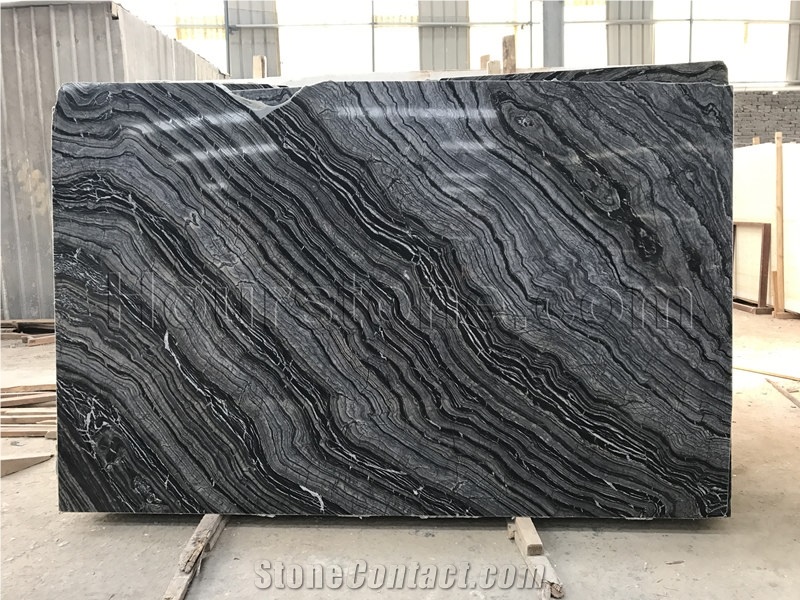 Silver Wave Marble, Skirting,Zebra Black,Wall Covering Marble Slabs, Marble Opus Pattern, Floor Covering, Antique Serpenggiante,Black Wooden Marble