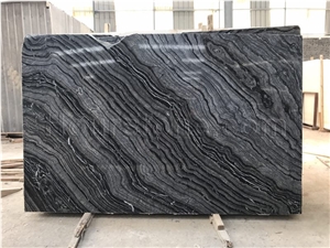 Silver Wave Marble, Skirting,Zebra Black,Wall Covering Marble Slabs, Marble Opus Pattern, Floor Covering, Antique Serpenggiante,Black Wooden Marble