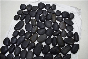 Home Decoration River Mixed Polished Garden Path Striped Pebbles