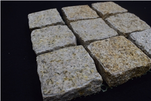 Shandong Yellow Cube, Rusty Pave Granite, Natural Split Stone,G682 Pave Granite