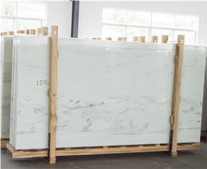 China Artificial Statuario Microcrystal Stone 1.2/1.8/2cm Tiles&Slabs