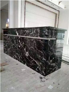 China Century Black Ice Flower Natural Marble Customized Table Design China Century Black Ice Flower Natural Marble Customized Table Design